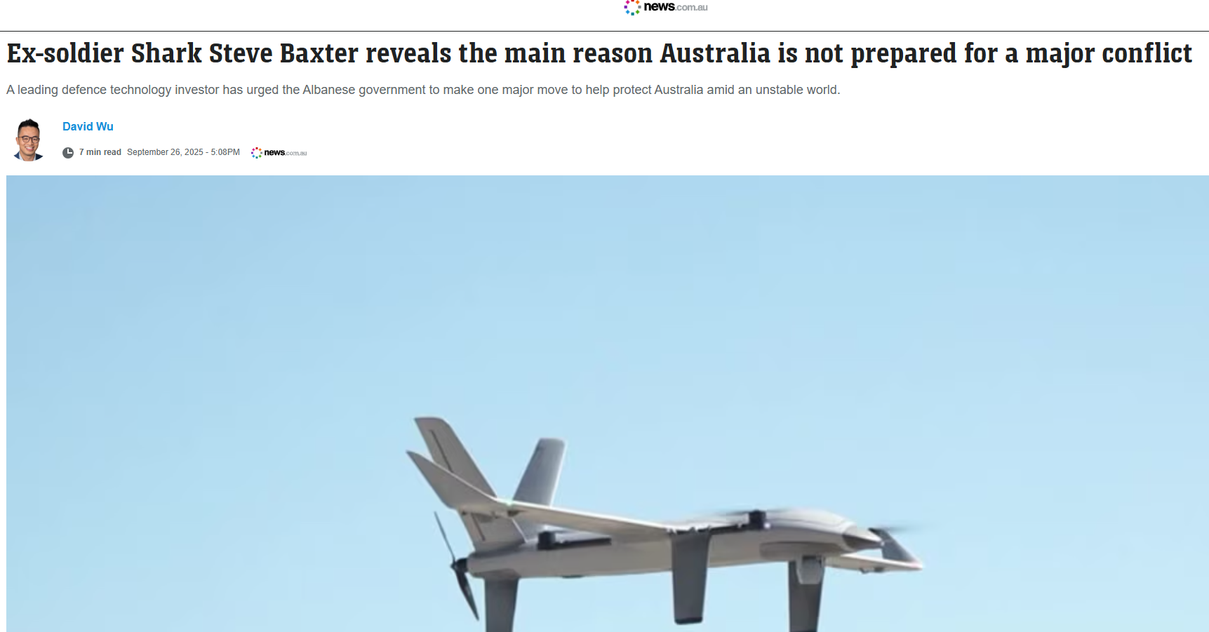 Australia’s Strategic Deficit: Steve Baxter’s Warning