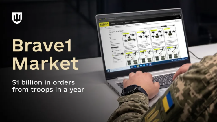 Brave1 Market – Ukraine’s Amazon of the Arsenal – has seen over $1 billion USD of orders from the frontline in its first 12 months of operation. ⬇️